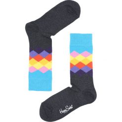 Skarpetki damskie: Szare Skarpetki Faded Diamond Happy Socks
