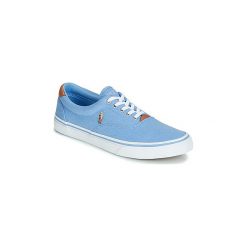 Buty Polo Ralph Lauren THORTON. Niebieskie trampki męskie Polo Ralph Lauren, bez wzorów, bez zapięcia. Za 237,30 zł.