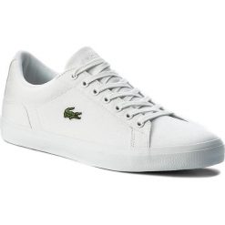 Tenisówki LACOSTE - Lerond Bl 2 Cam 7-33CAM1033001 Wht. Białe półbuty męskie Lacoste, z gumy, eleganckie. W wyprzedaży za 279,00 zł.