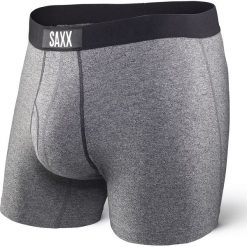 Męskie bokserki Saxx Ultra Salt Pepper. Pomarańczowe bokserki męskie marki Saxx, z elastanu. Za 110,99 zł.