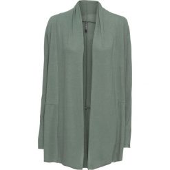 Kardigan z cekinami bonprix khaki. Zielone kardigany damskie bonprix, z aplikacjami, z materiału. Za 79,99 zł.