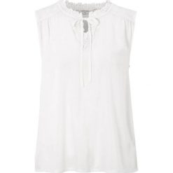 Cream Bluzka bez rękawów Tenna złamana biel female biały 46. Białe bluzki damskie Cream, s, w koronkowe wzory, z wiskozy, bez kołnierzyka, bez rękawów. Za 279,00 zł.