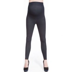 Legginsy damskie ciążowe Nadia indygo r. 5. Szare legginsy ciążowe Bas Bleu. Za 71,25 zł.