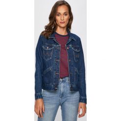 Wrangler - Kurtka. Niebieskie kurtki damskie Wrangler, s, bez wzorów, z bawełny, krótkie. Za 349,90 zł.