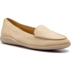 Półbuty CLARKS - Dana Rose 261394214 Cream Suede. Brązowe półbuty damskie Clarks, na co dzień, bez wzorów, ze skóry, bez obcasa, na płaskiej podeszwie, bez zapięcia. W wyprzedaży za 239,00 zł.