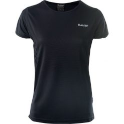 Topy sportowe damskie: Hi-tec Koszulka Sportowa Damska Lady Doren Black/Beetroot Purple r. L