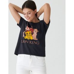 Koszulka The Lion King - Szary. Szare koszulki damskie House, s, bez wzorów, bez kołnierzyka. Za 39,99 zł.