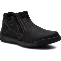 Botki RIEKER - B0392-00 Black. Czarne botki męskie Rieker, bez zapięcia. Za 339,99 zł.