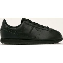 Nike Kids - Buty dziecięce Cortez Basic Sl. Czarne trampki chłopięce Nike Kids, bez wzorów, z gumy, sportowe, na sznurówki. W wyprzedaży za 219,90 zł.
