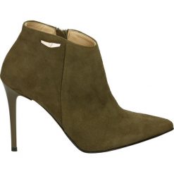 Botki - 6206 CAM OLIV. Brązowe botki damskie skórzane marki Venezia. Za 369,00 zł.