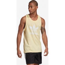 Adidas Originals Trefoil Podkoszulek Żółty. Żółte podkoszulki męskie adidas Originals, s, z nadrukiem, z bawełny, bez rękawów. Za 85,95 zł.