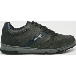 Geox - Buty. Szare buty sportowe męskie marki Geox, ze skóry, na sznurówki. W wyprzedaży za 239,90 zł.
