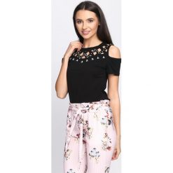 Bluzki damskie: Czarna Bluzka Garden Sense