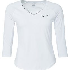 Nike Performance PURE Koszulka sportowa white/black/black. Białe topy sportowe damskie Nike Performance, m, z elastanu, z długim rękawem. Za 199,00 zł.