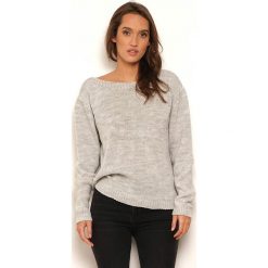 Sweter "Brooklyn" w kolorze szarym. Szare swetry damskie Manoukian, l, z wełny. W wyprzedaży za 109,95 zł.