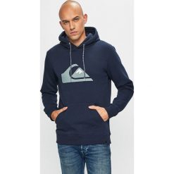 Quiksilver - Bluza. Niebieskie bluzy męskie Quiksilver, s, z nadrukiem, z bawełny, z kapturem, bez rękawów, z kapturem. W wyprzedaży za 179,90 zł.