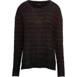 Sweter z metaliczną nitką bonprix czarno-złocisty. Czarne swetry klasyczne damskie bonprix. Za 109,99 zł.