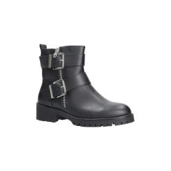 Botki Sergio Leone Czarne botki workery z klamrami BT0532-01P. Czarne botki damskie na zamek Sergio Leone. Za 89,99 zł.
