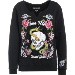 Bluzy damskie: True Religion FLOWER Bluza black