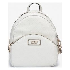 Guess Love Bradyn Plecak Biały. Białe plecaki damskie Guess, w paski, z poliesteru. Za 548,95 zł.
