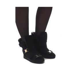 Czarne Sneakersy XW37001 Czarny. Czarne sneakersy damskie ButyModne. Za 84,99 zł.