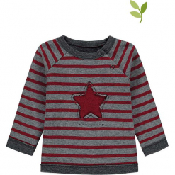 Bluza w kolorze szaro-czerwonym. Czerwone bluzy niemowlęce bellybutton, z aplikacjami, z bawełny. W wyprzedaży za 42,95 zł.