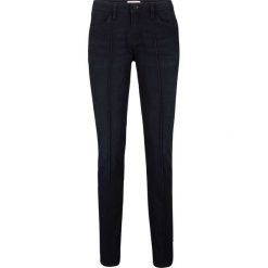 Dżinsy ze stretchem ze szczypankami, SLIM bonprix niebiesko-czarny. Niebieskie jeansy damskie bonprix, bez wzorów, z jeansu. Za 109,99 zł.
