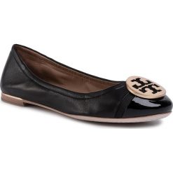 Baleriny TORY BURCH - Minnie Cap-Toe Ballet 63176 Perfect Black/Perfect Black 004. Czarne baleriny damskie Tory Burch, bez wzorów, ze skóry, bez obcasa. Za 1139,00 zł.