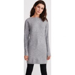 Sweter ze zdejmowanym golfem - Szary. Szare swetry damskie Reserved, s, bez wzorów, bez rękawów. Za 139,99 zł.