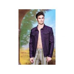 Kurtka z fioletowego denimu. Fioletowe kurtki męskie jeansowe marki Reserved, l. Za 369,00 zł.