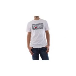 T-shirty z krótkim rękawem Tommy Jeans DM0DM05905 GRAFFITI LOGO. Szare t-shirty męskie Tommy Jeans, xs, bez wzorów, z jeansu, bez kołnierzyka, krótkie. Za 131,30 zł.