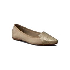 JENNY FAIRY W17SS515-1. Brązowe baleriny damskie z materiału. Za 69,99 zł.