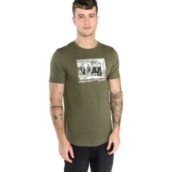 Jack & Jones Pulp Koszulka Zielony. Zielone podkoszulki męskie Jack & Jones, l, z nadrukiem, z bawełny, z krótkim rękawem. Za 88,95 zł.