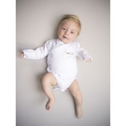 Body kimono z długim rękawem 74. Body niemowlęce NANAF ORGANIC, bez wzorów, z długim rękawem. Za 39,99 zł.
