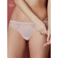 Figi tanga Simone Perele Promesse 12H710. Czerwone figi damskie Simone Pérèle, bez wzorów. Za 189,00 zł.