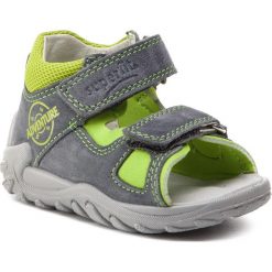 Sandały SUPERFIT - 4-09035-25 M Grau/Grün. Szare sandały chłopięce Superfit, ze skóry, bez zapięcia. W wyprzedaży za 169,00 zł.