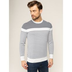 Sweter JOOP! Jeans Cyrian 30019118. Białe swetry męskie JOOP! Jeans, xl, bez wzorów, z bawełny, klasyczne, z klasycznym kołnierzykiem, bez kaptura. W wyprzedaży za 349,00 zł.