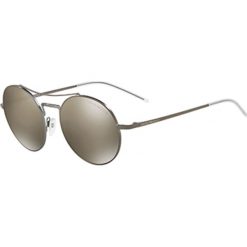 Emporio Armani - Okulary EA2061. Żółte okulary przeciwsłoneczne męskie Emporio Armani, z materiału, okrągłe. W wyprzedaży za 399,90 zł.