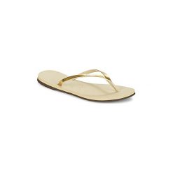 Japonki Havaianas YOU METALLIC. Żółte klapki damskie Havaianas, bez wzorów, bez obcasa. Za 103,20 zł.