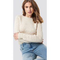 Trendyol Sweter Boucle - Beige. Szare swetry klasyczne damskie marki Vila, l, z bawełny, z okrągłym kołnierzem. Za 80,95 zł.