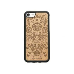 IPhone 7 Drewniane etui Polski Folk. Brązowe etui damskie marki Bewood, z lakierowanej skóry. Za 109,00 zł.