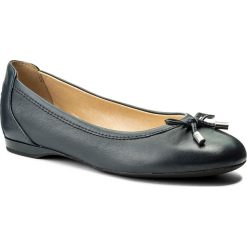 Baleriny GEOX - D Lamulay D825DD 00085 C4002 Navy. Niebieskie baleriny damskie Geox, ze skóry ekologicznej, na płaskiej podeszwie. W wyprzedaży za 249,00 zł.