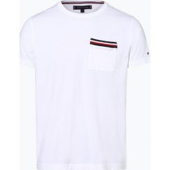 Tommy Hilfiger - T-shirt męski, biały. Białe t-shirty męskie TOMMY HILFIGER, xl, bez wzorów, z bawełny, bez kołnierzyka. Za 179,95 zł.