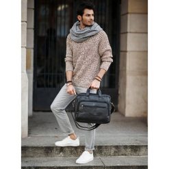 EKSKLUZYWNA MARKOWA TORBA NA RAMIĘ ALWAYS WILD SKÓRA NATURALNA HQ. Torby męskie skórzane ALWAYS WILD, w paski, ze skóry, eleganckie. Za 369,00 zł.