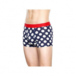 Bielizna męska Happy Socks - Big Dot Trunk (BDO87-6004). Szara bokserki męskie Happy Socks, z materiału. Za 79,90 zł.
