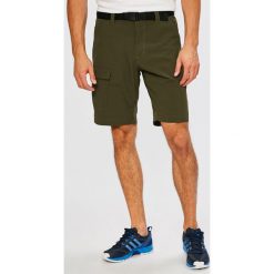 Jack Wolfskin - Szorty Hoggar. Zielone spodenki i szorty męskie marki Jack Wolfskin, s, w paski, z tkaniny, casualowe. W wyprzedaży za 279,90 zł.