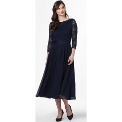 Swing - Damska sukienka wieczorowa, niebieski. Niebieskie sukienki damskie Swing, bez wzorów, wizytowe, bez kołnierzyka, bez rękawów. Za 749,95 zł.