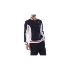 Bluzy Fila 384395 MEN SETTANTA. Niebieskie bluzy męskie Fila, s, bez wzorów, bez kołnierzyka, bez rękawów, bez kaptura. Za 315,74 zł.
