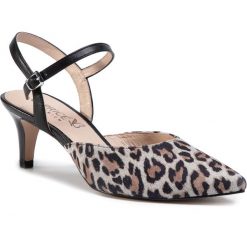 Sandały CAPRICE - 9-29603-24 Grey Leo Comb 290. Brązowe klapki damskie Caprice, bez wzorów, ze skóry, bez obcasa. Za 249,00 zł.