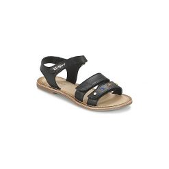 Sandały Dziecko Kickers DIABLOTIN. Czarne sandały dziewczęce Kickers, bez zapięcia. Za 146,30 zł.